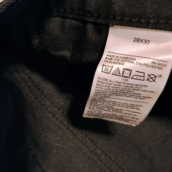 Lot Of‎ 2 Old Navy Jeans Mens 28x30 Black Skinny And Blue Skinny Built In Flex - Picture 5 of 9